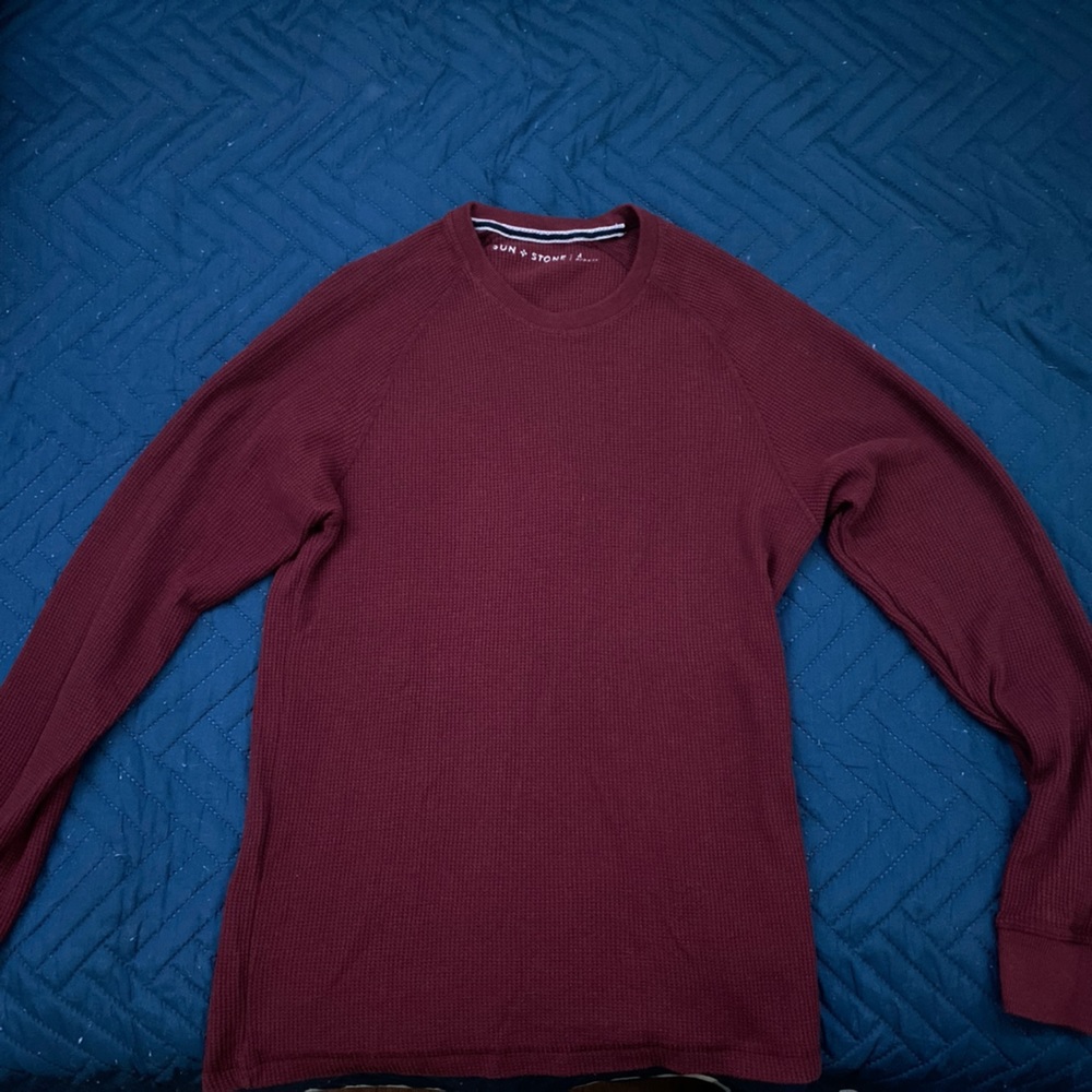 Red long sleeve shirt